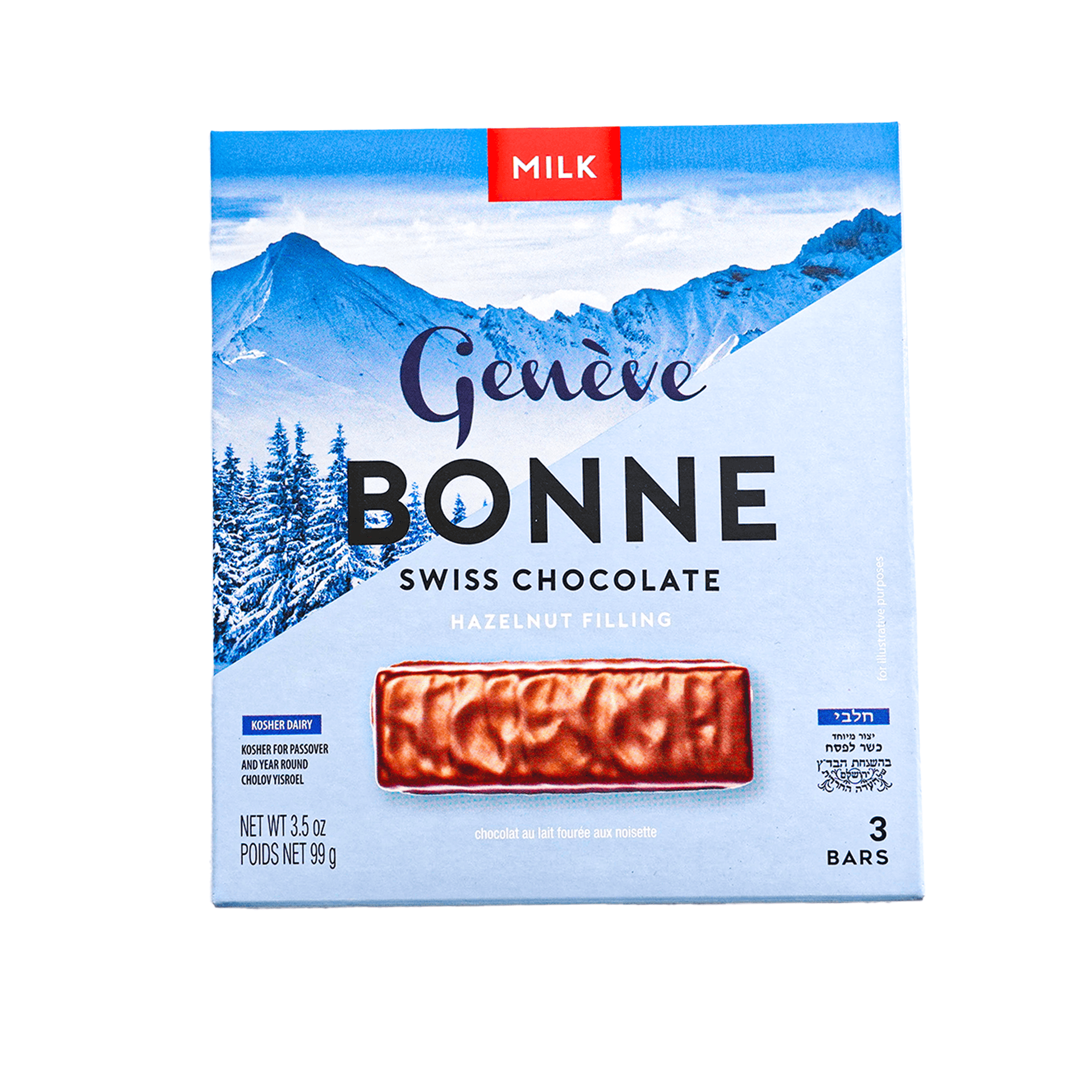 Bonne Swiss Choc 3pk Milk