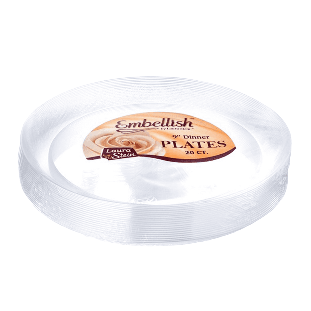 9" Plates Crystal
