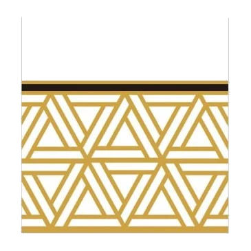 Napkins Triangle Deco Metallic