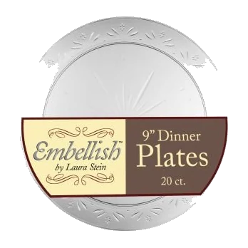 9" Plates Crystal