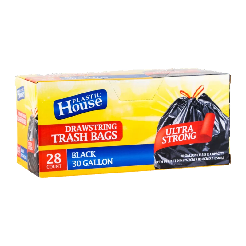 Trash Bags 30 Gallon Drawstring
