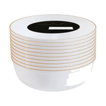 Bowls White Gold 6 oz