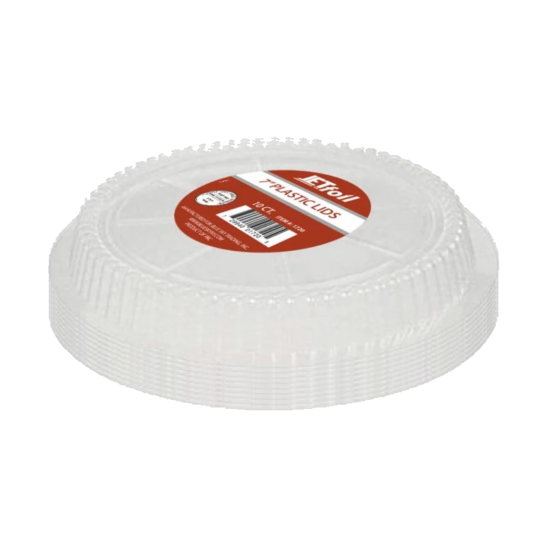 7" Round Plastic Lids