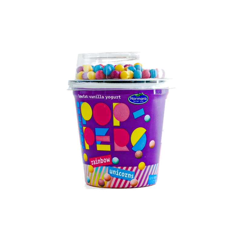 Poppers Rainbow Vanilla Yogurt