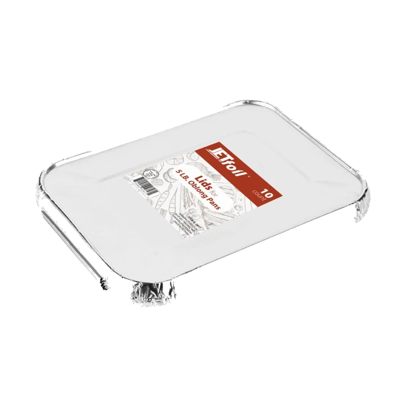 5lb Oblong Aluminum Lids