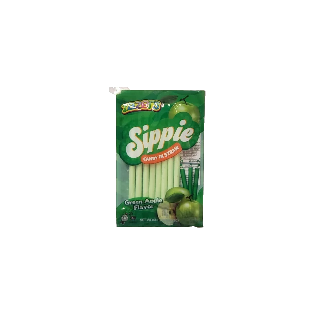 Green Apple Candy Straws