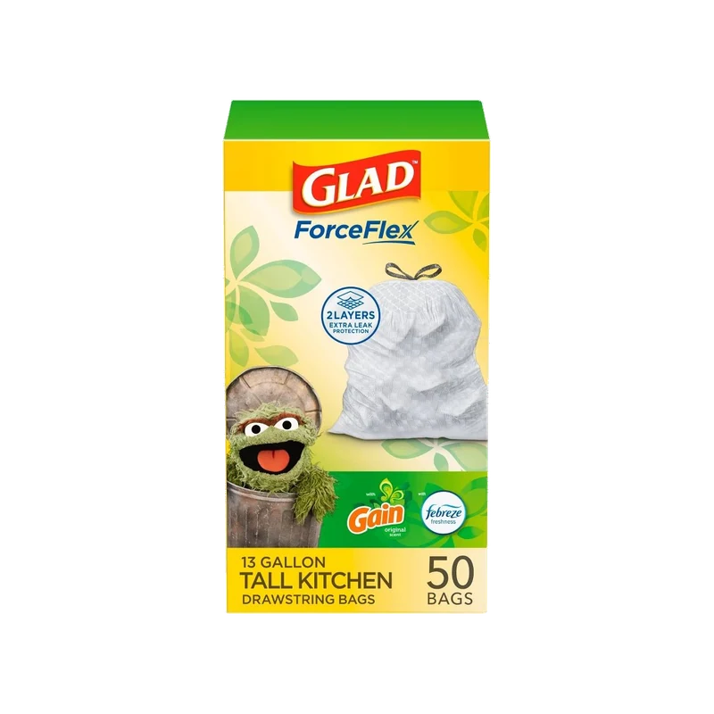 Glad ForceFlex Kitchen Drawstring Bags