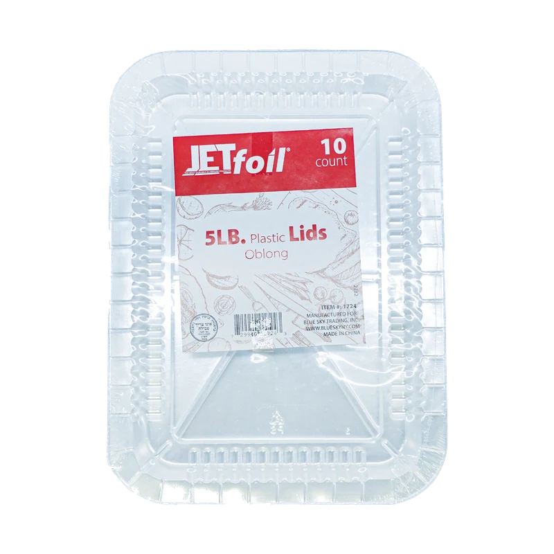 Oblong Plastic Lids 5lb