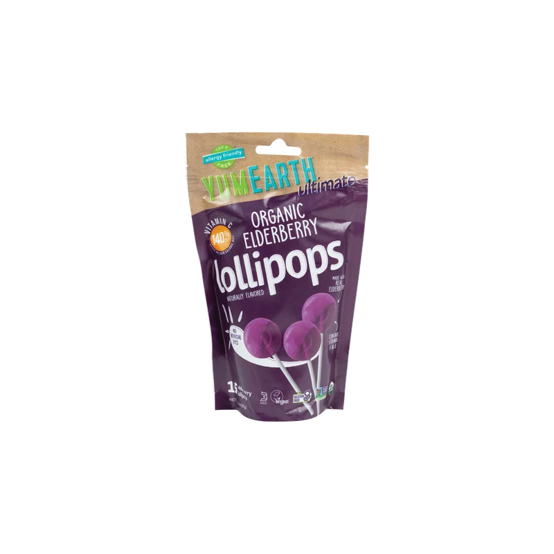 Organic Lollipos Elderberry