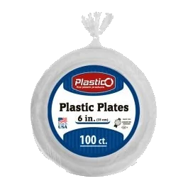 6" Plastic Plates