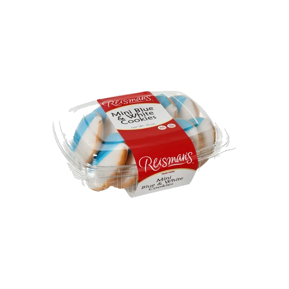 Mini Blue & White Cookies