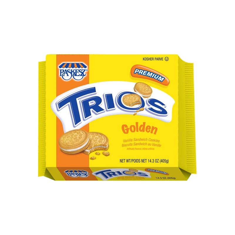 Trios Golden Vanilla Sandwich Cookies