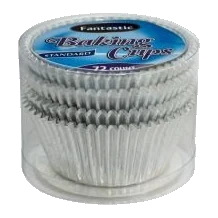 Baking Cups Foil Silver