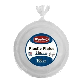 9" Plates Plastic