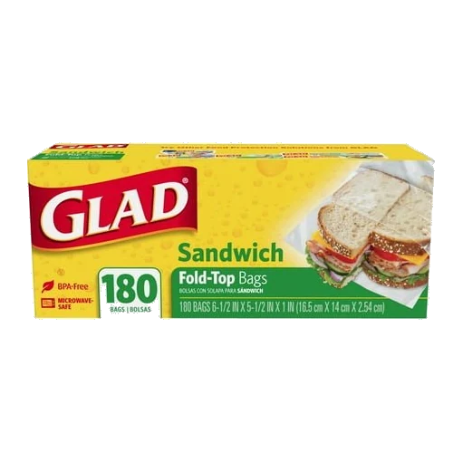 Glad Sandwich Bags 180-Bag