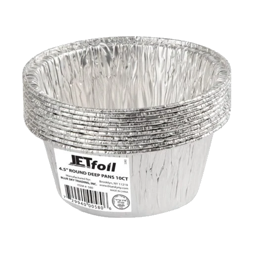 Round Foil Pans 4.5" Deep 10 pk