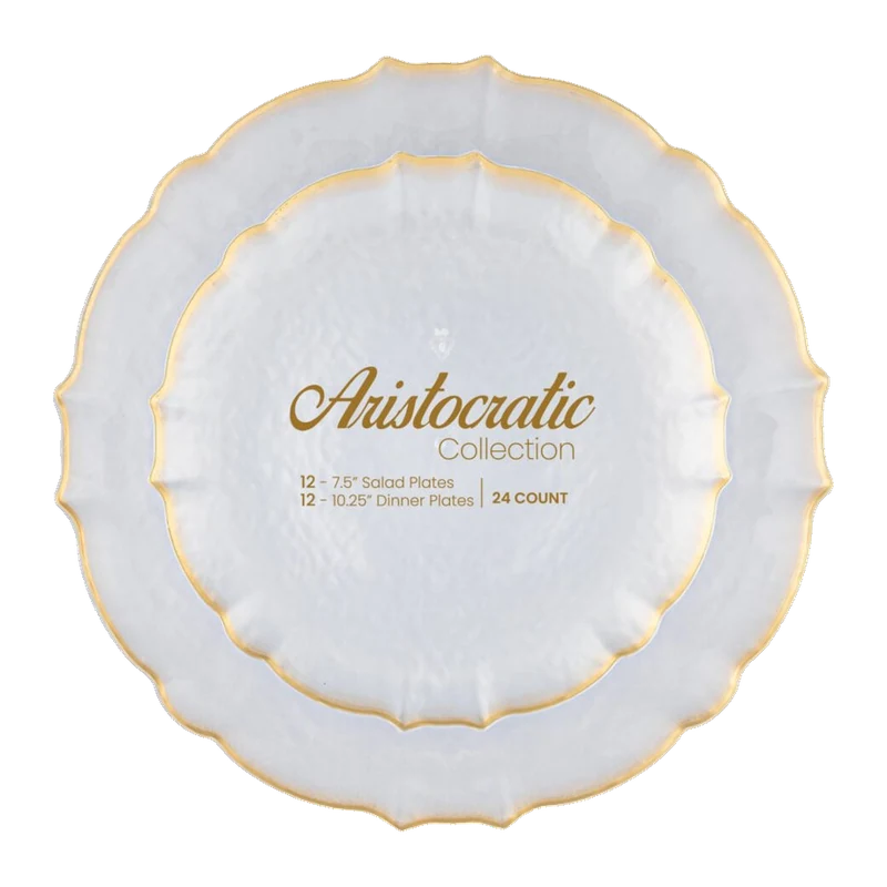 Plates Combo Aristocrat Gold