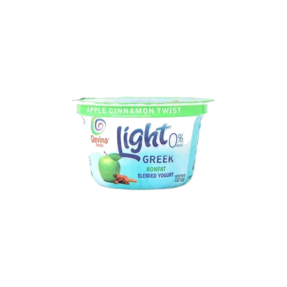 Mehadrin Greek Light 0% Nonfat No Sugar Blended Apple Cinnamon Yogurt