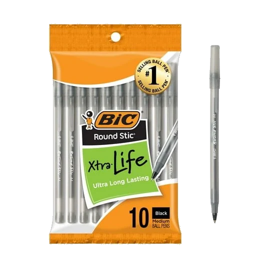 Bic Pens Black Round