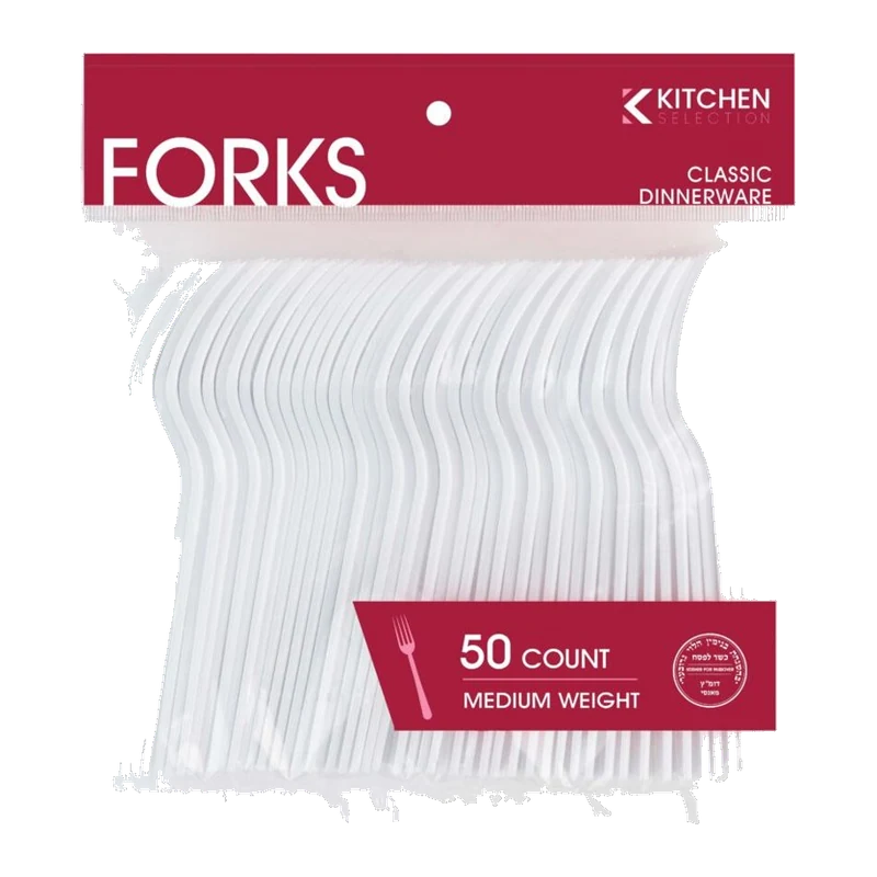 Forks White Medium