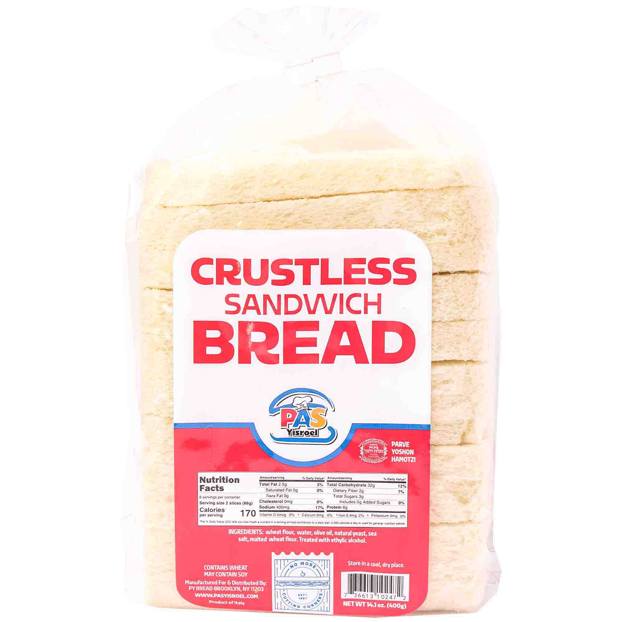 Crustless White Bread