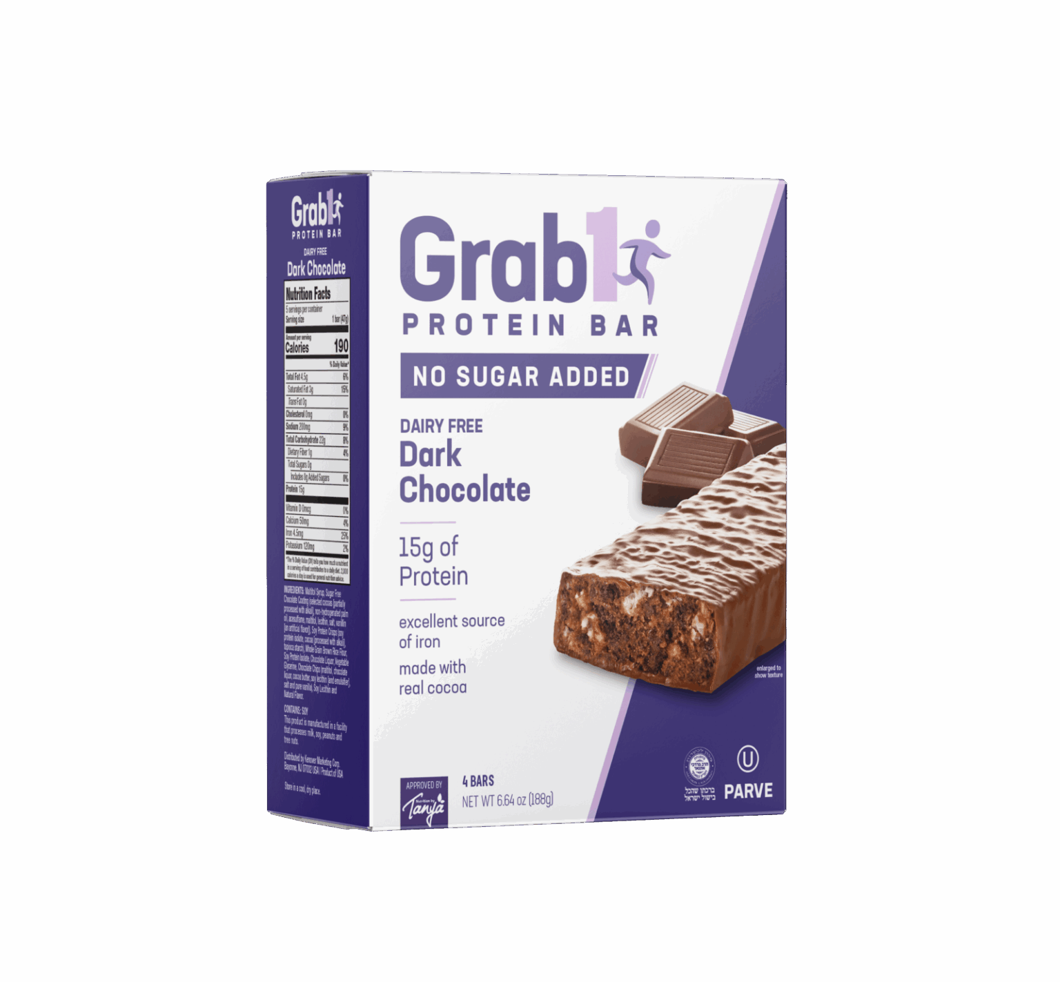Grabi Sugar Free Dark Chocolate Protein Bar