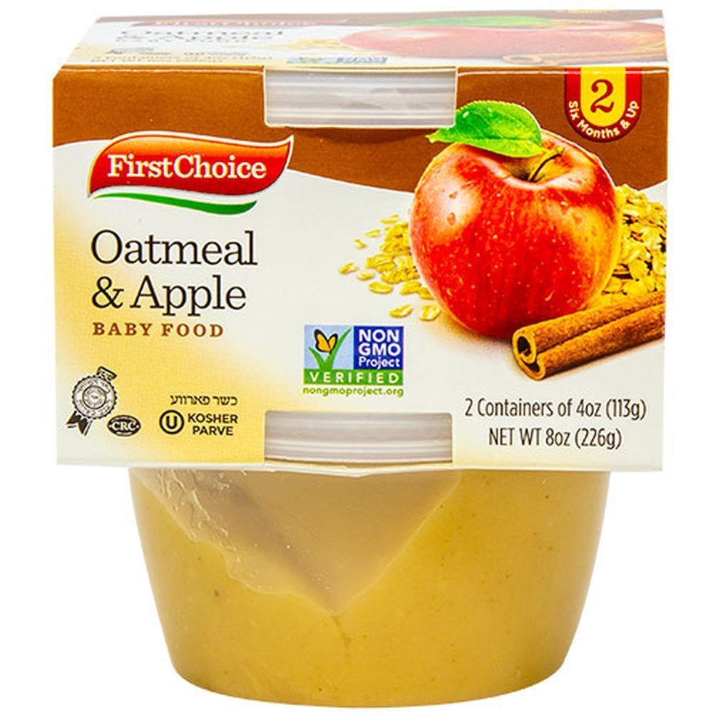 First Choice Oatmeal Apple Baby Food 2-Pack