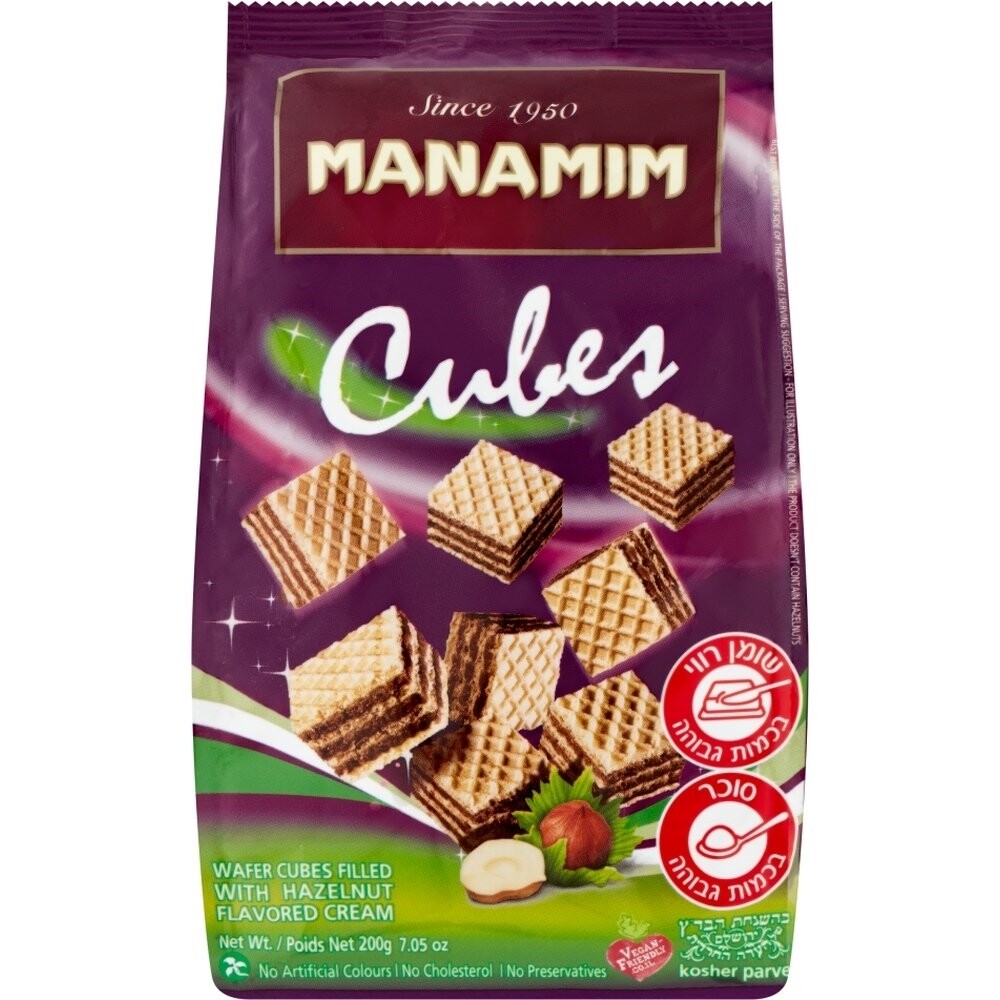 Manamim Wafer Cubes Hazelnut