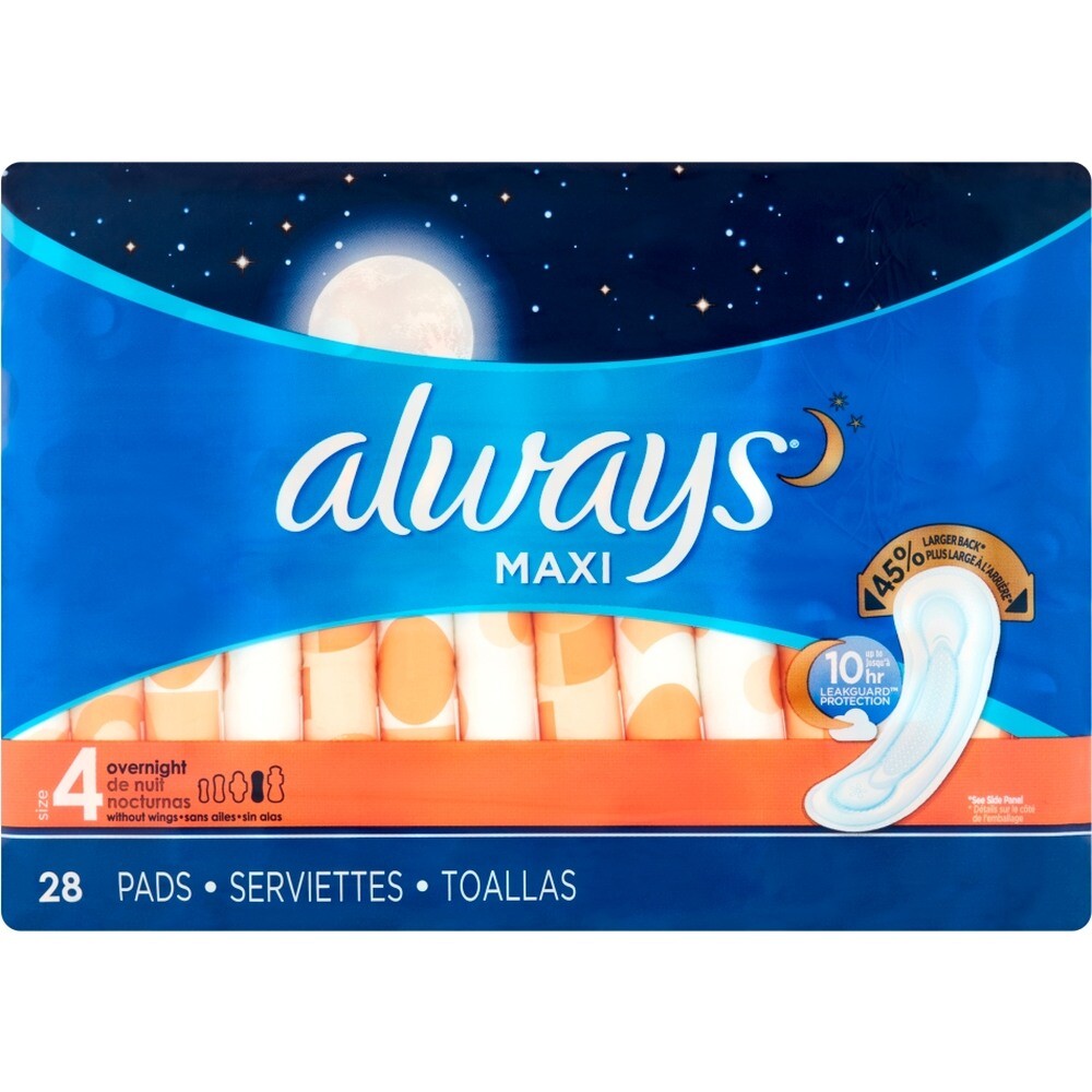 Always Maxi Overnight Pads