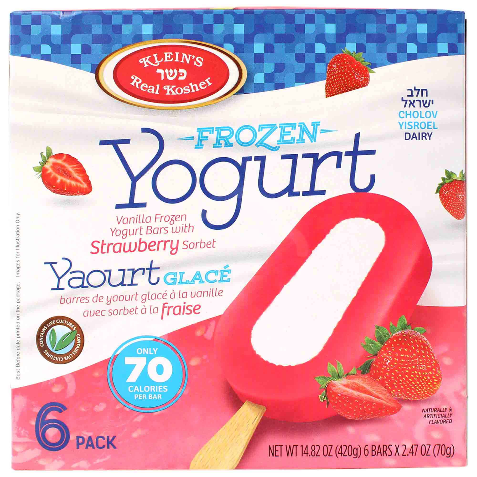 Frozen Yogurt Pops Strawberry