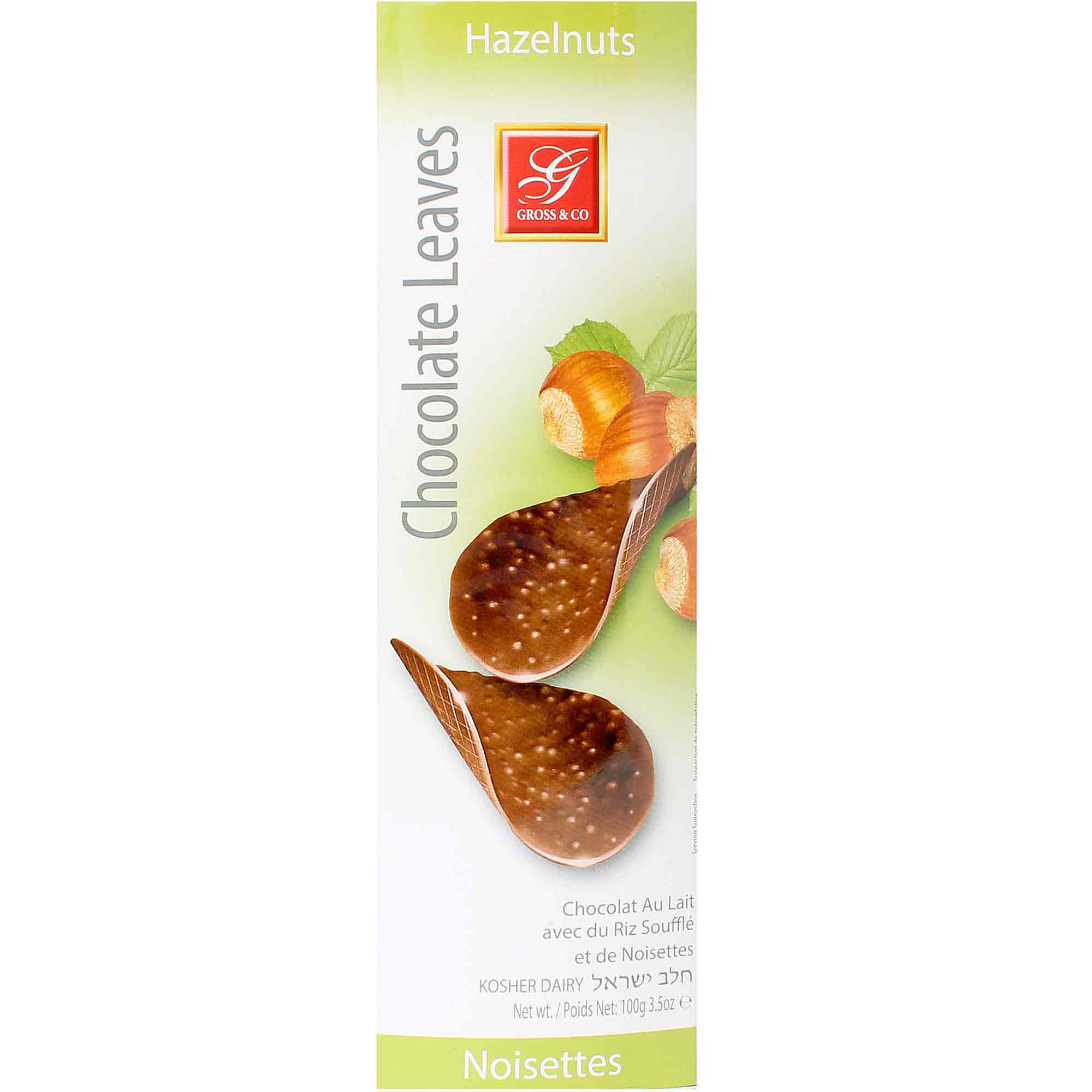 Chocolate Leaves Hazelnut