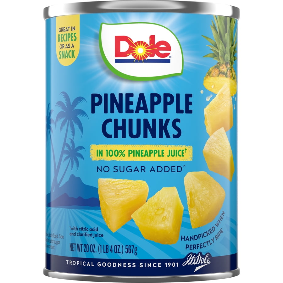 Dole Pineapple Chunk in Juice Cans