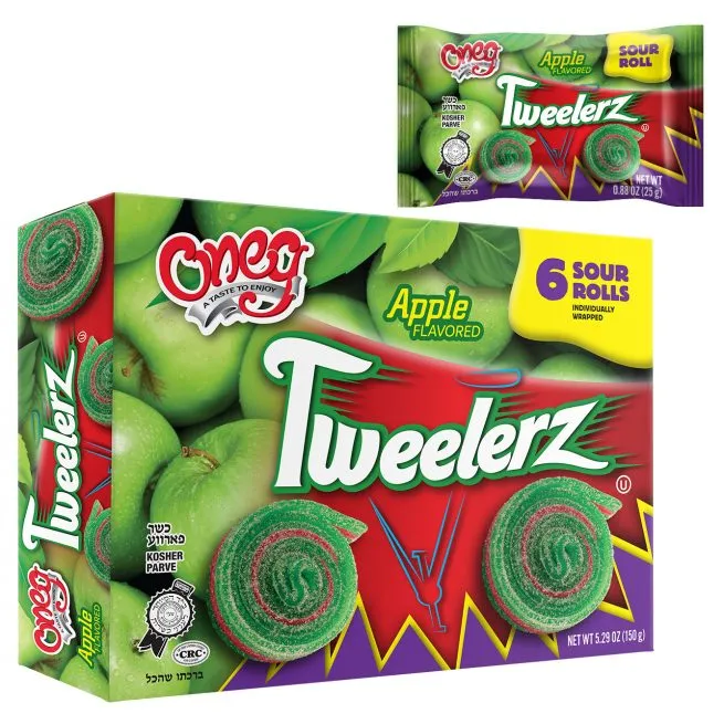 Tweelerz Sour Rolls Apple