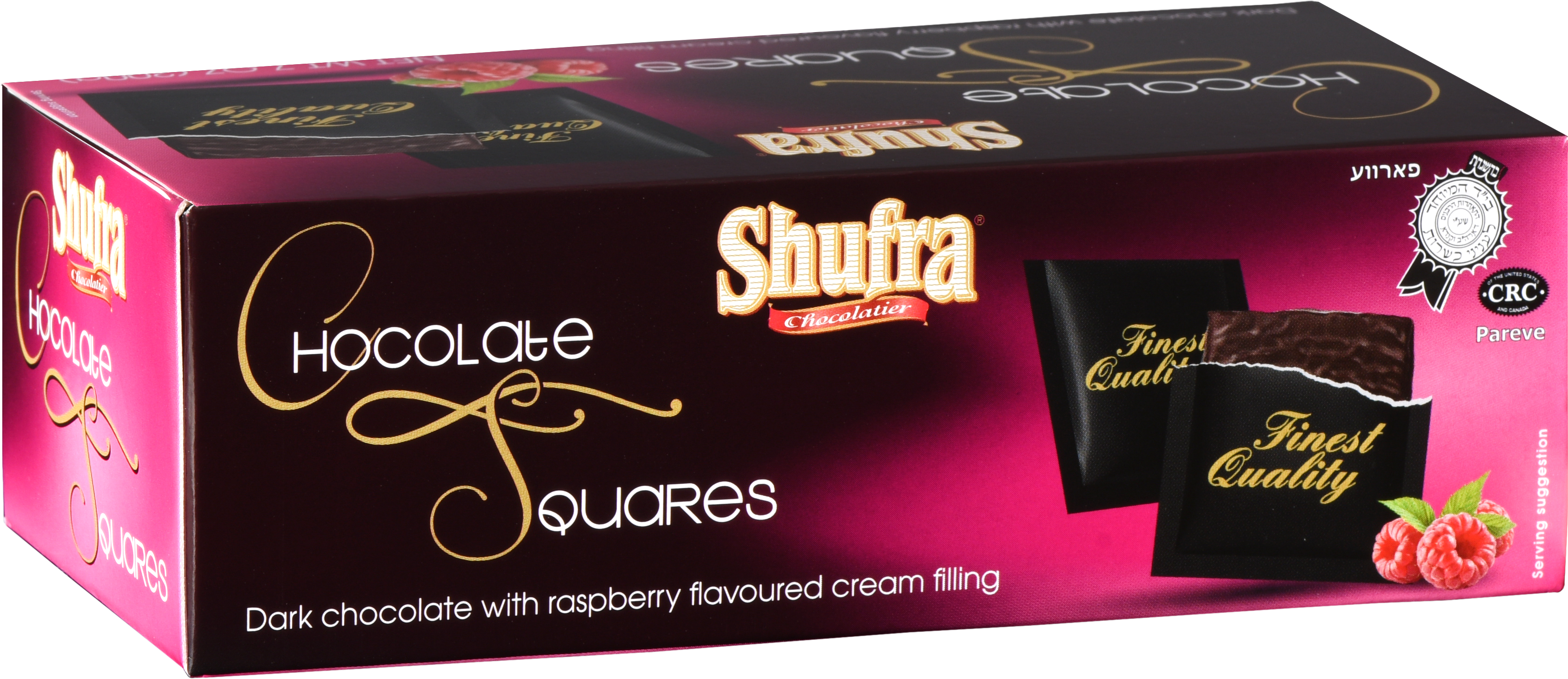Raspberry Cream Squres