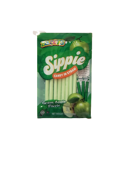 Green Apple Candy Straws