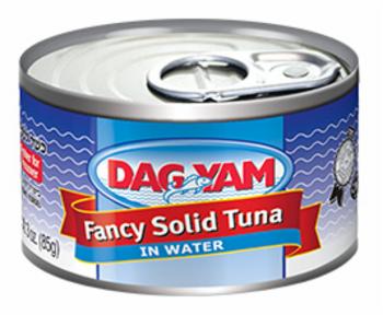 Tuna In Water, Solid White Fancy