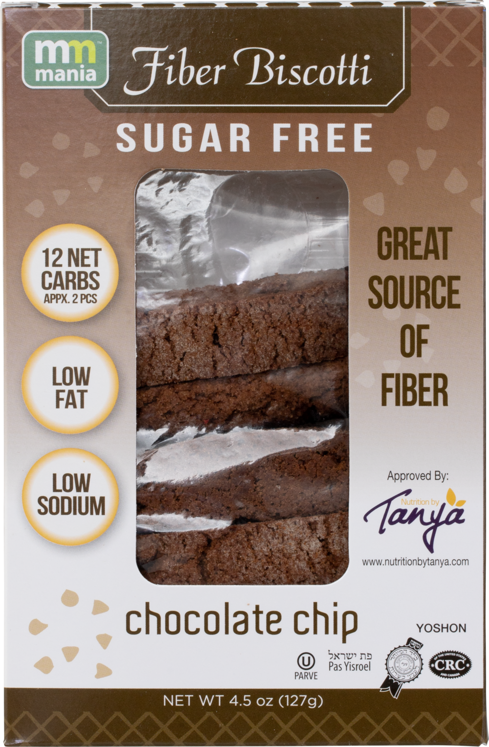 Fiber Sugar Free Chocolate Biscotti